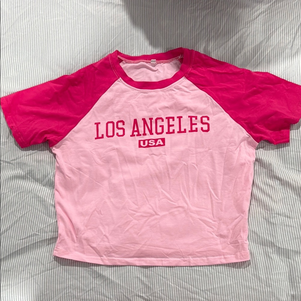 Pink Raglan T-Shirt